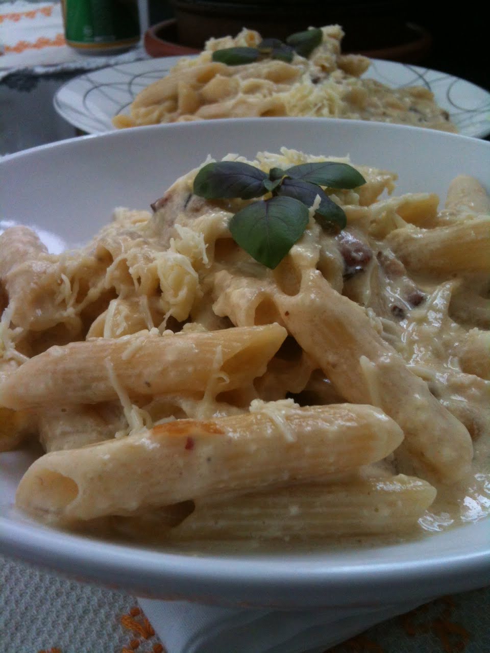 Penne ao molho carbonara