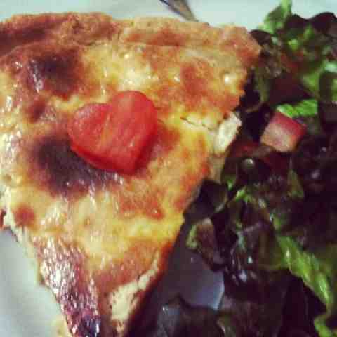 Quiche de alho poró