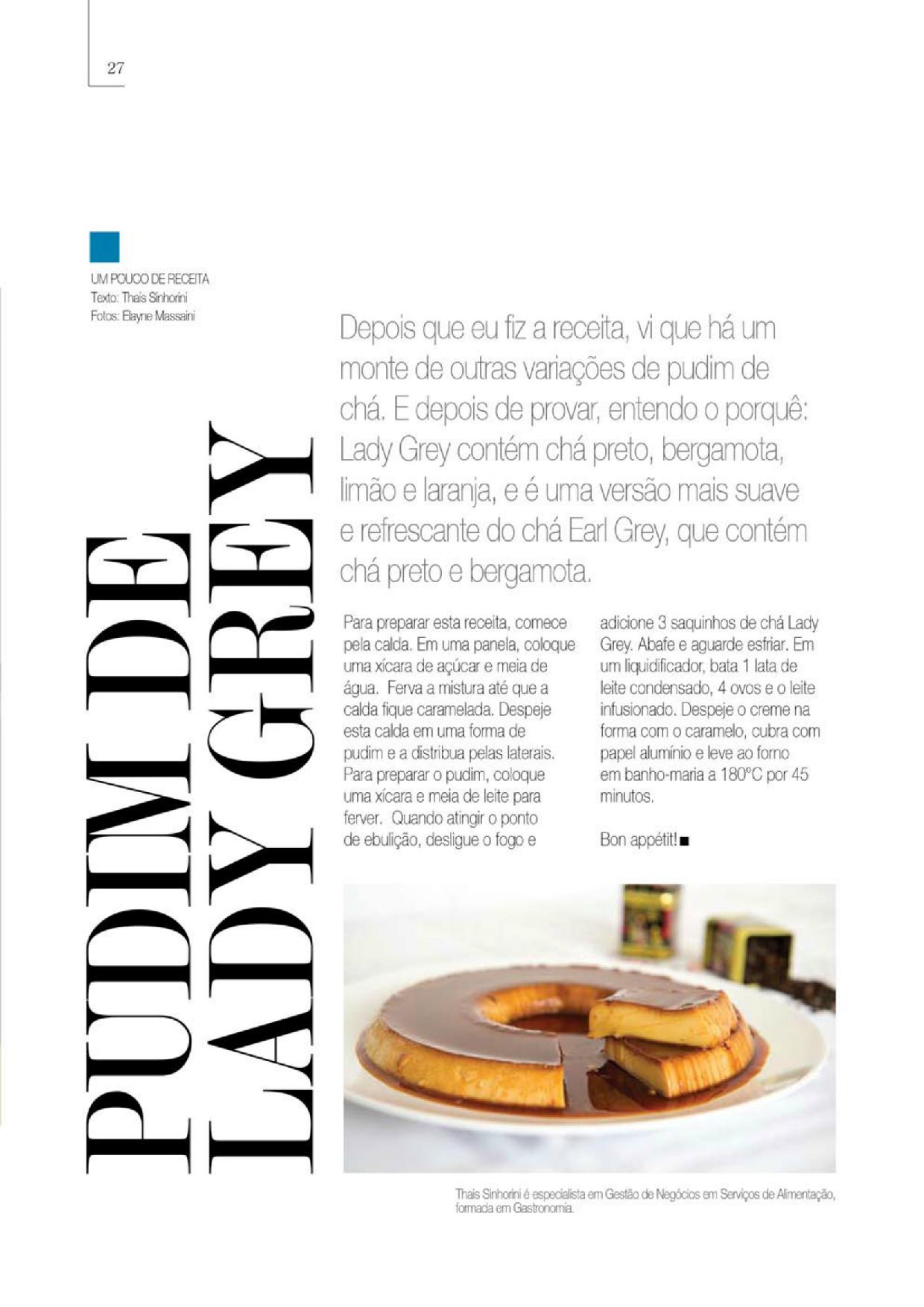 Pudim de Lady Grey