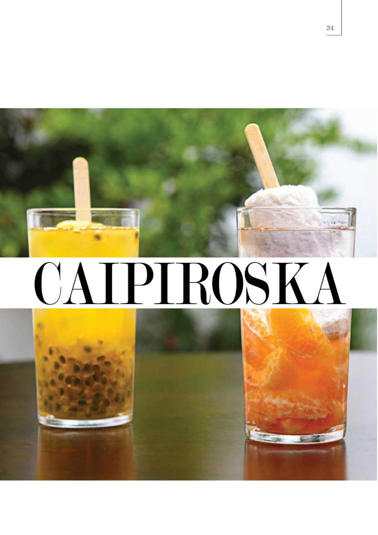 Caipiroska com picolé