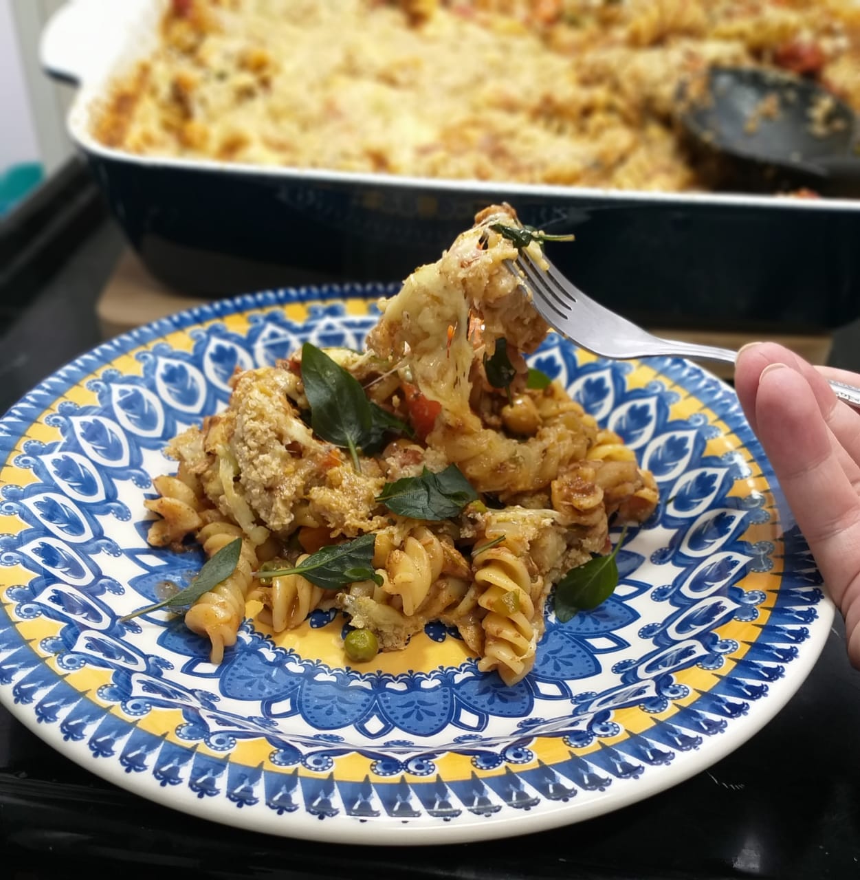 1 Assadeira! Macarrão com legumes direto ao forno