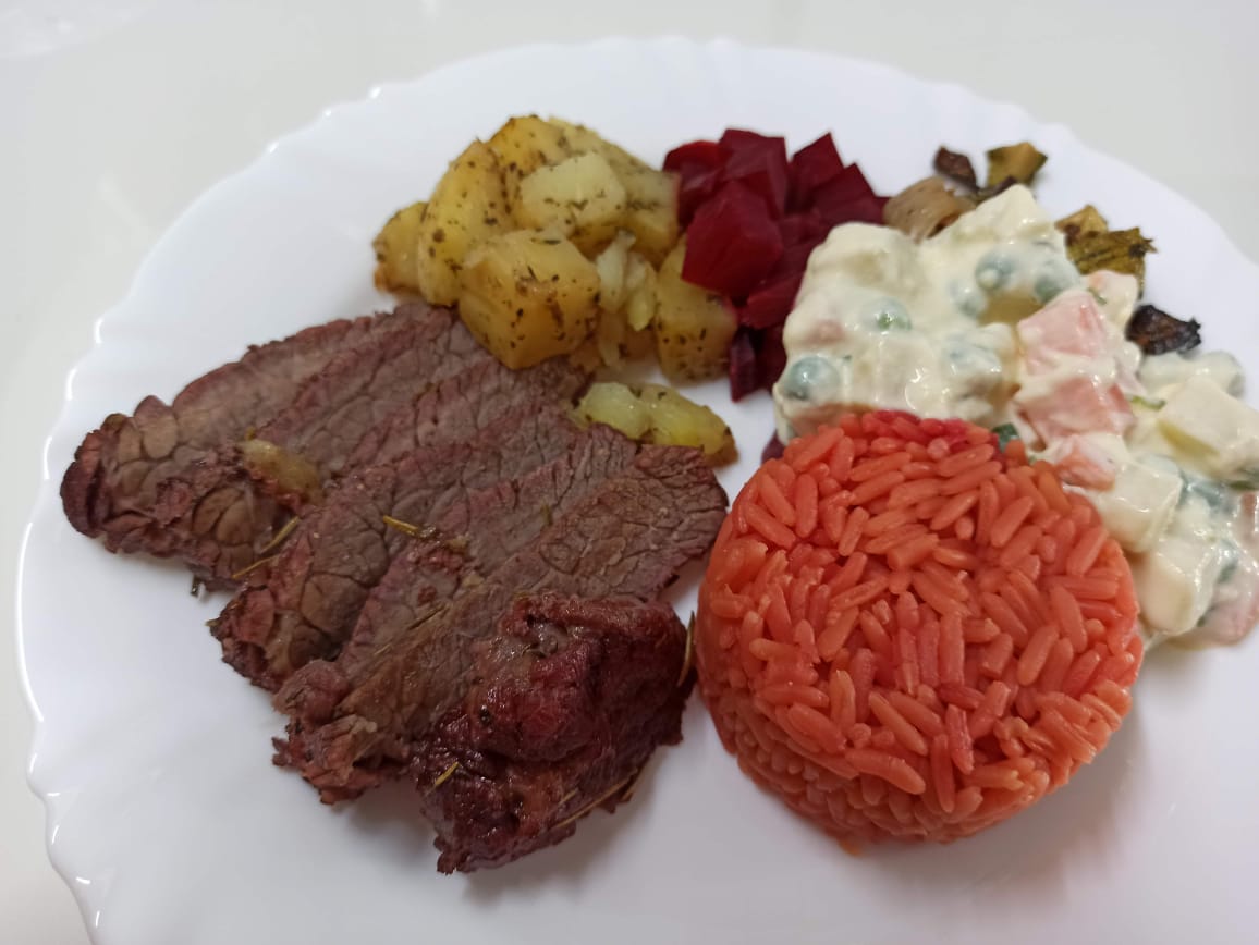 Cupim assado ao vinho tinto