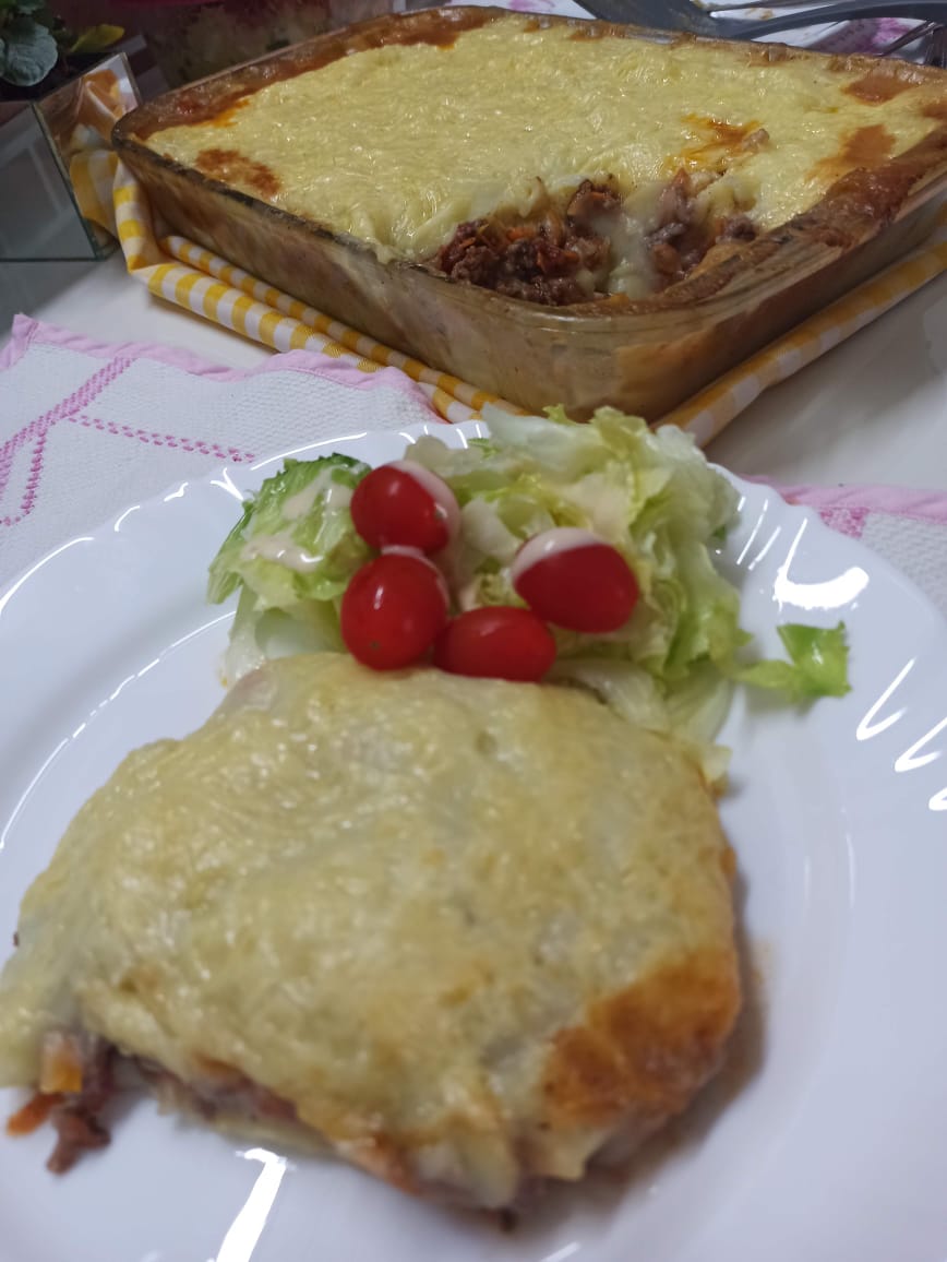 Escondidinho de carne moída