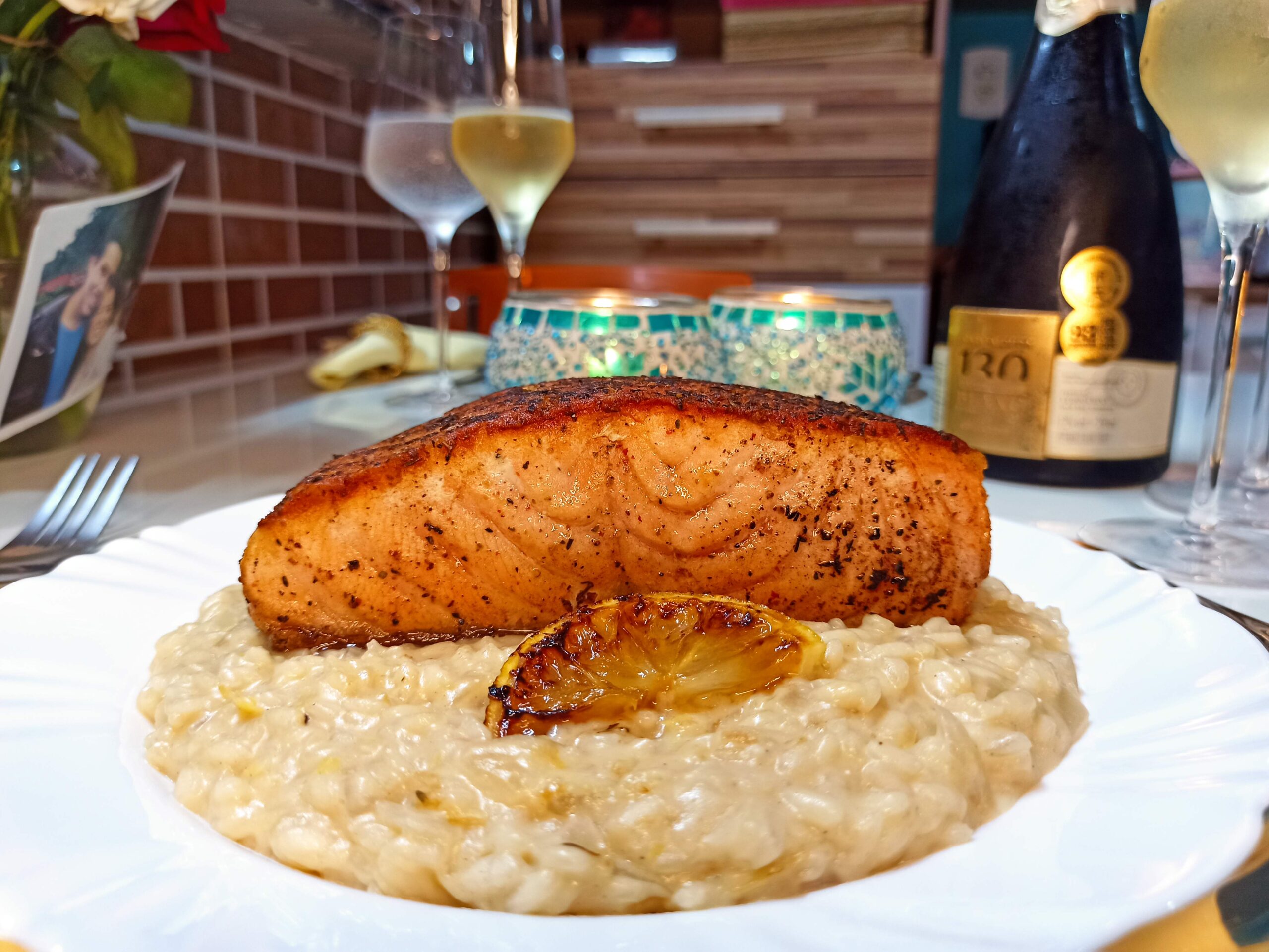 Risoto de limão siciliano