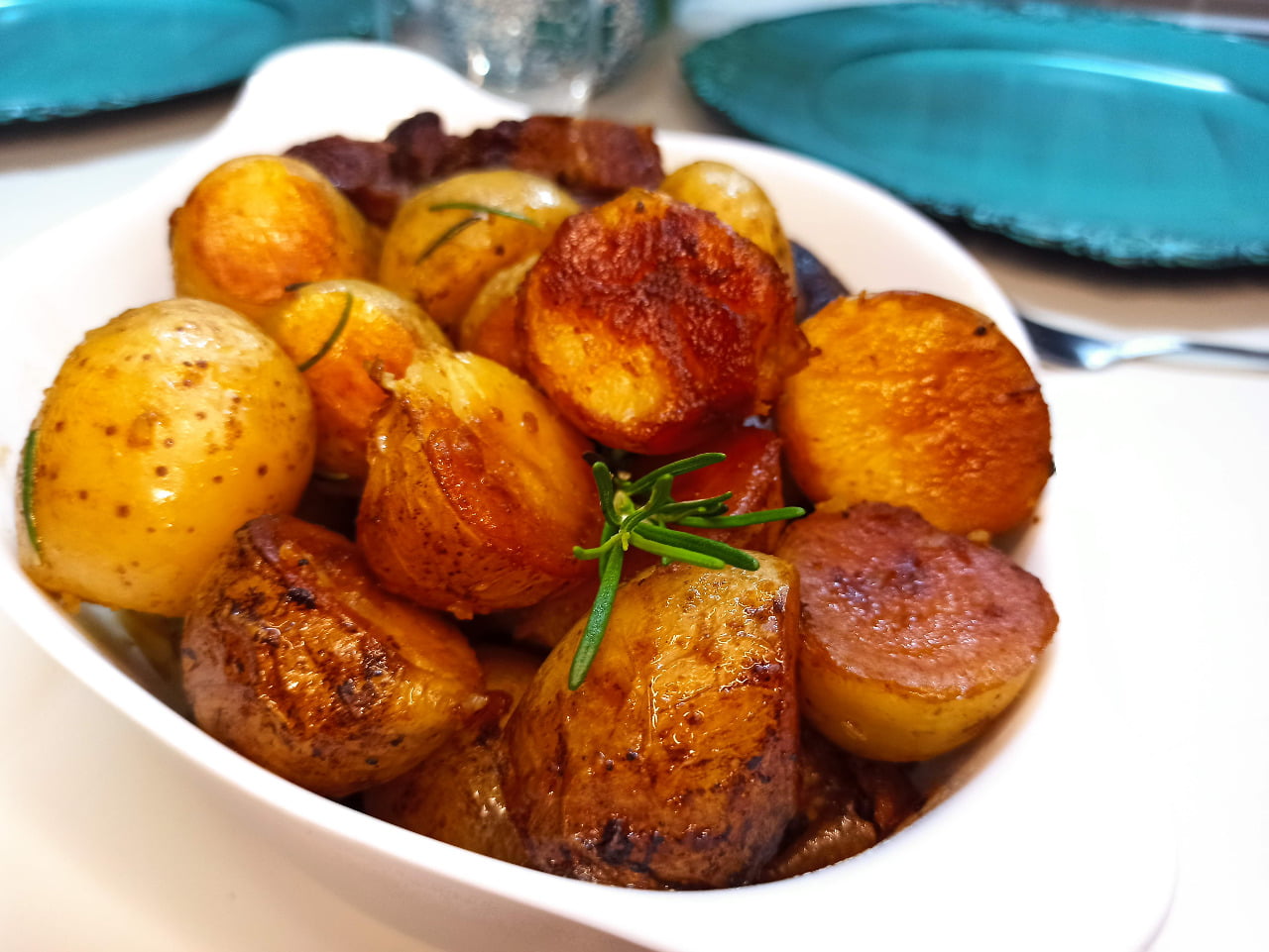 Batata dourada na pressão