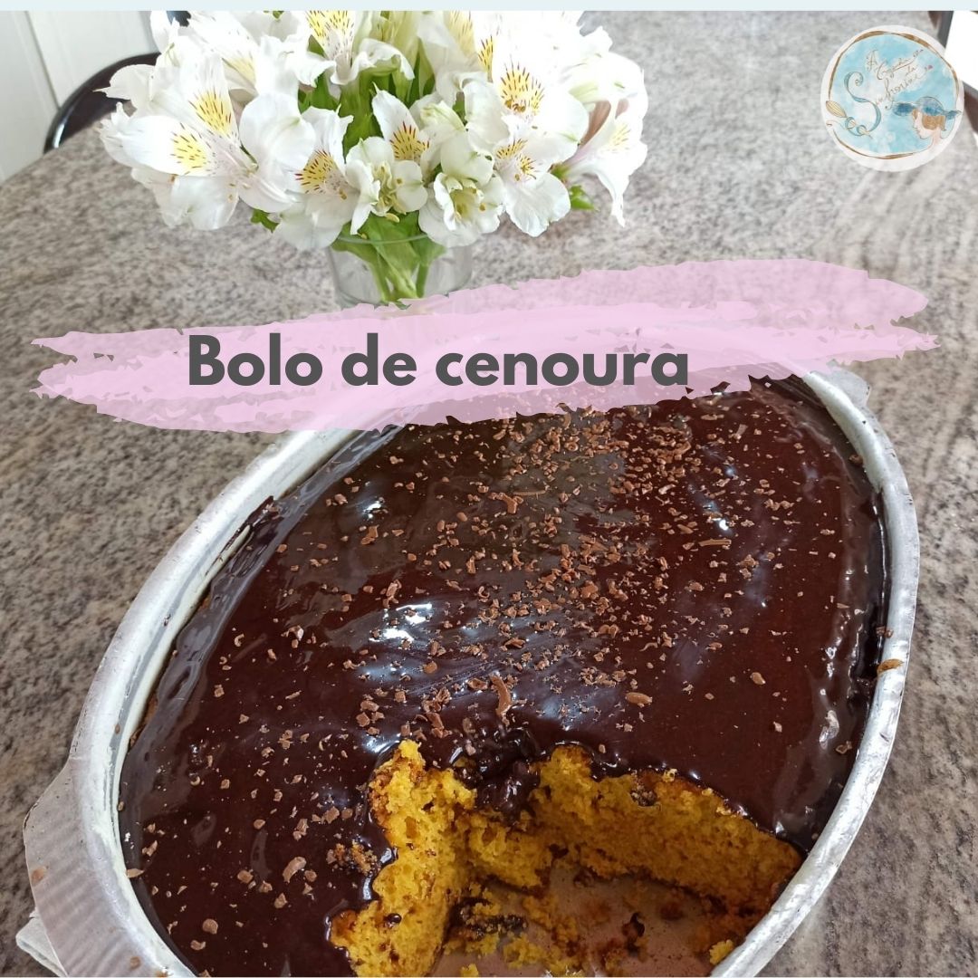Bolo de cenoura e maizena